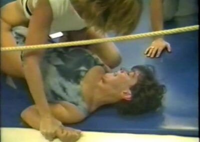 Claire vs Sandy - (REAL) - Vintage - Pin - Female Sports Video